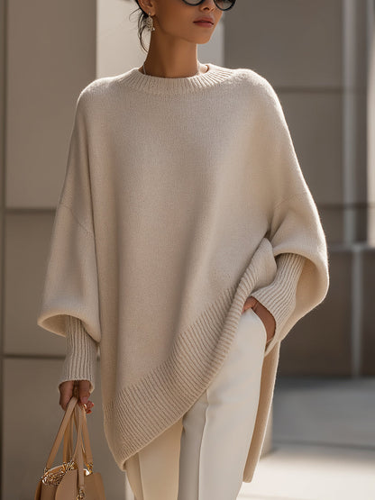Mandy – Poncho Oversized Élégance Sans Effort
