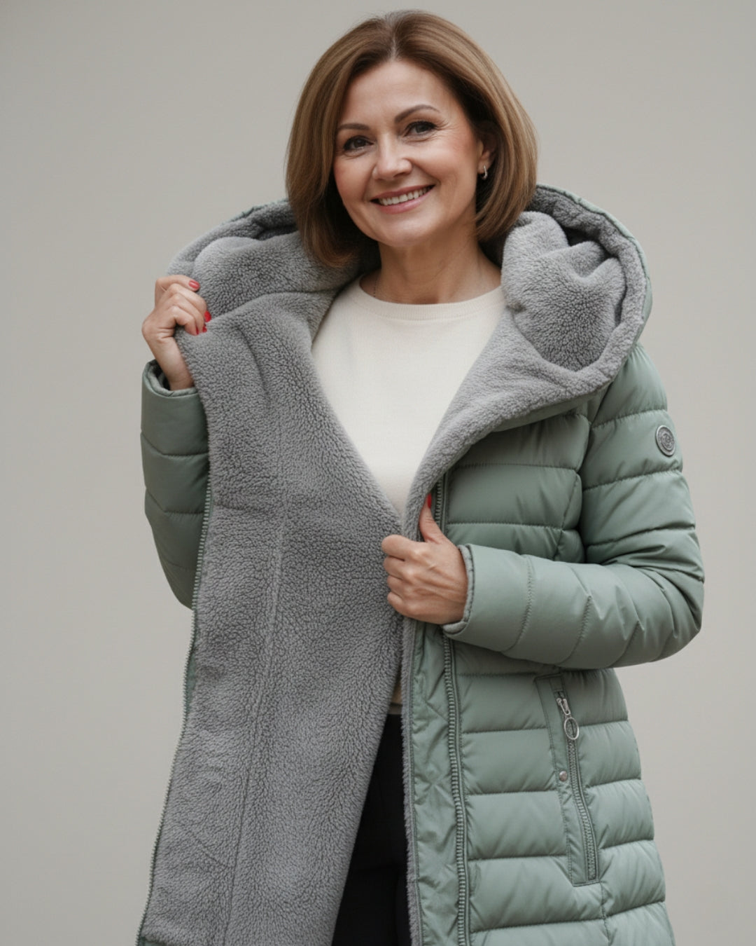 Fleece Lined Puffer Coat