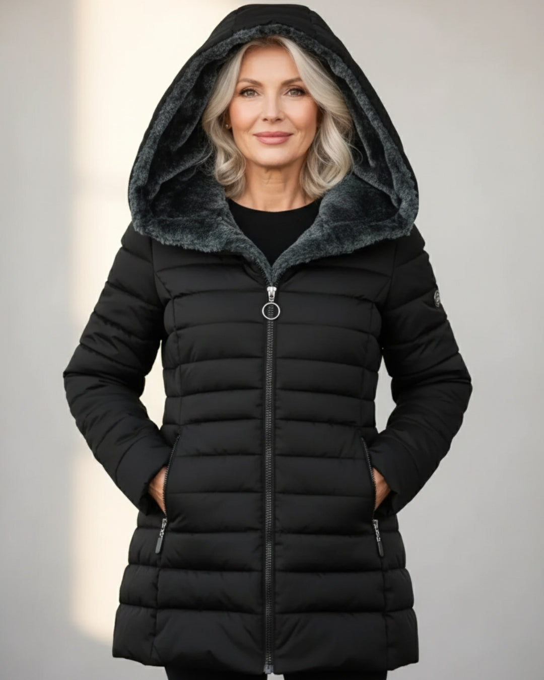 Fleece Lined Puffer Coat