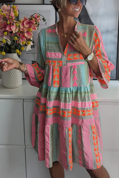 Juliane – Robe swing à volants Boho