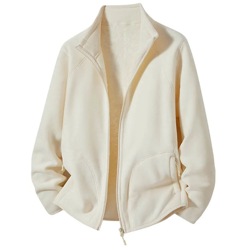 Camille – Polar Fleece Stand Collar Jacket