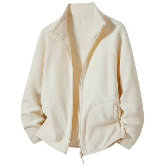 Camille – Polar Fleece Stand Collar Jacket