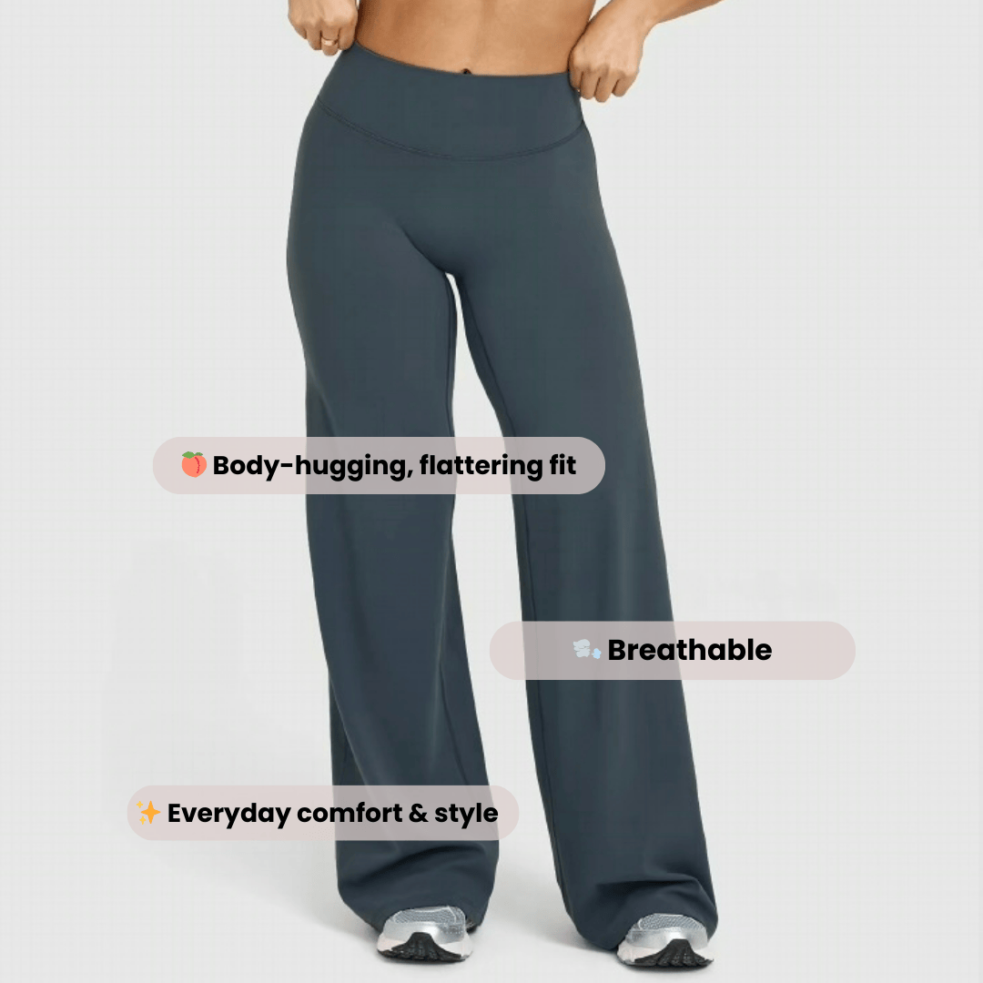 Pantalon droit taille haute SoftFlex